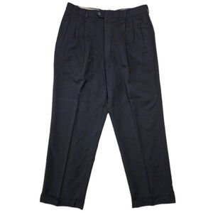 Vintage Bios Merino Super 100s Pants Men's 34x30 Measures 32x29 Blue Italy Made